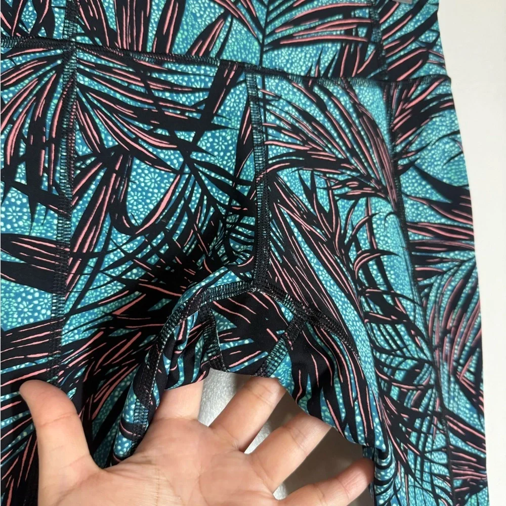Lululemon Tight Stuff Tight Tropical Print Crop Leggings